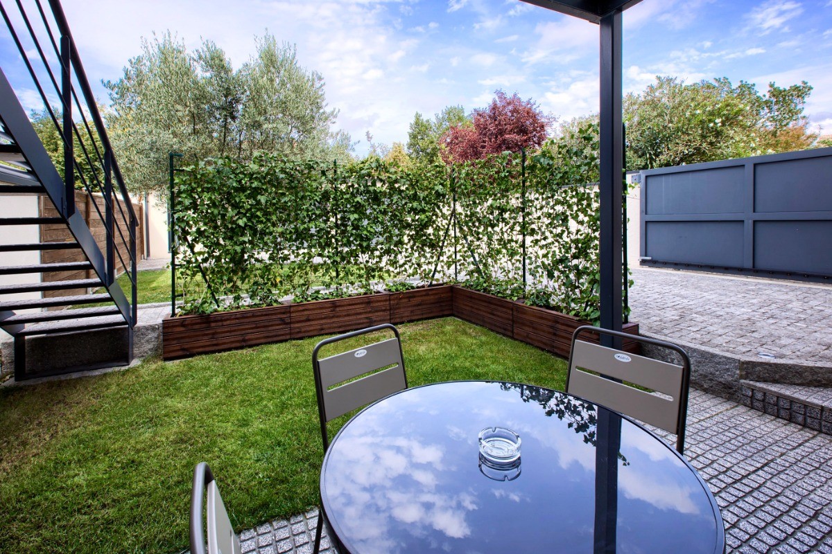 Terrasse couverte - jardin
