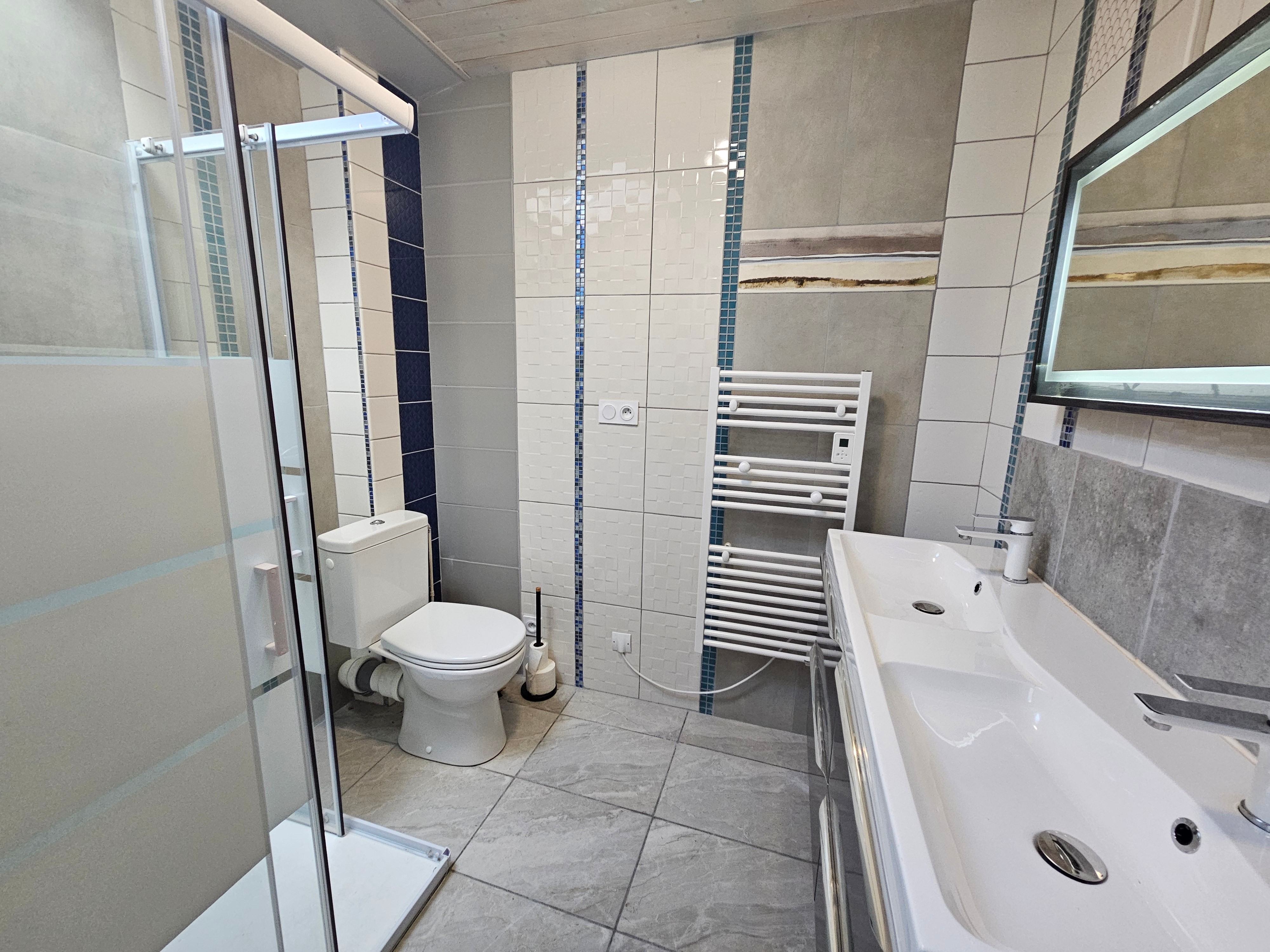 Shower room with WC