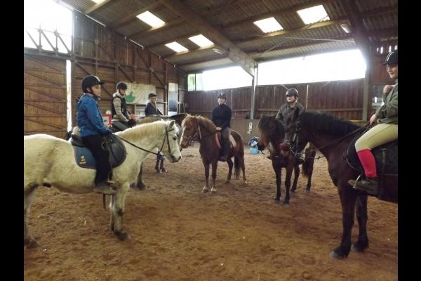 participer à un cours d'équitation