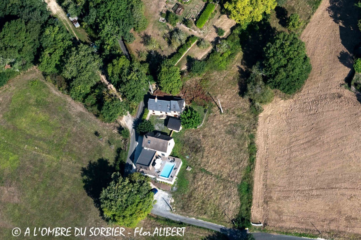 Vue aérienne A l'Ombre du Sorbier