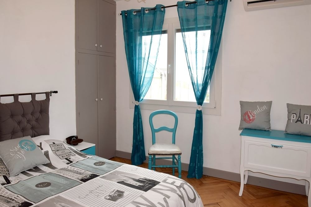 Chambre turquoise