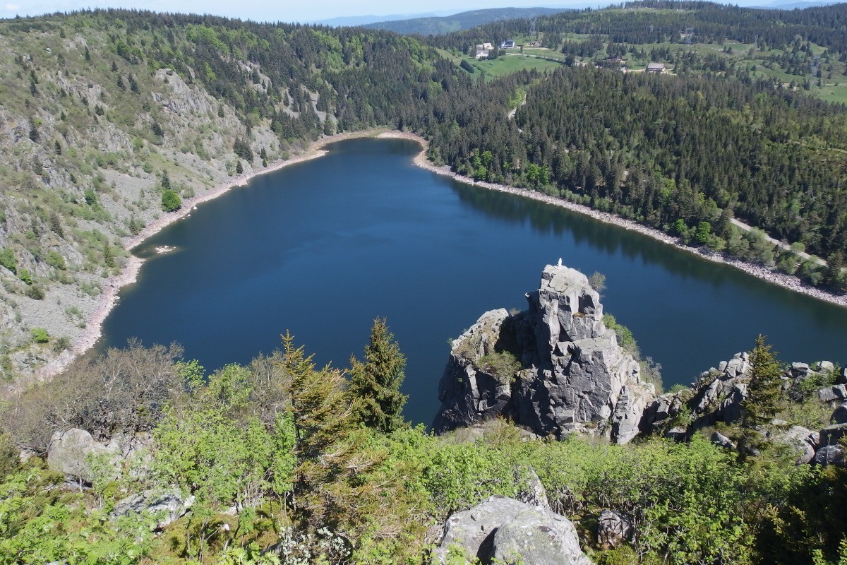 LE LAC BLANC VU D'EN HAUT