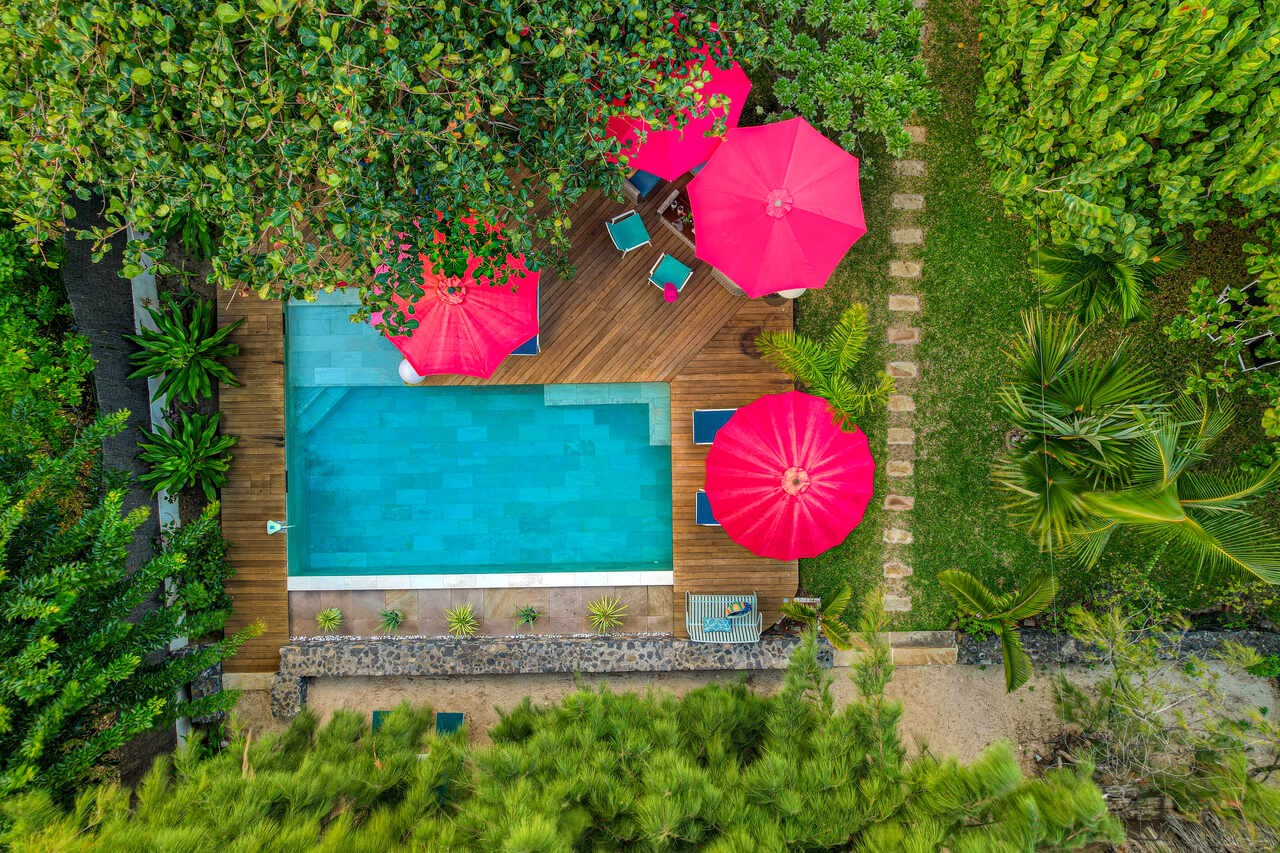 piscine vue du ciel