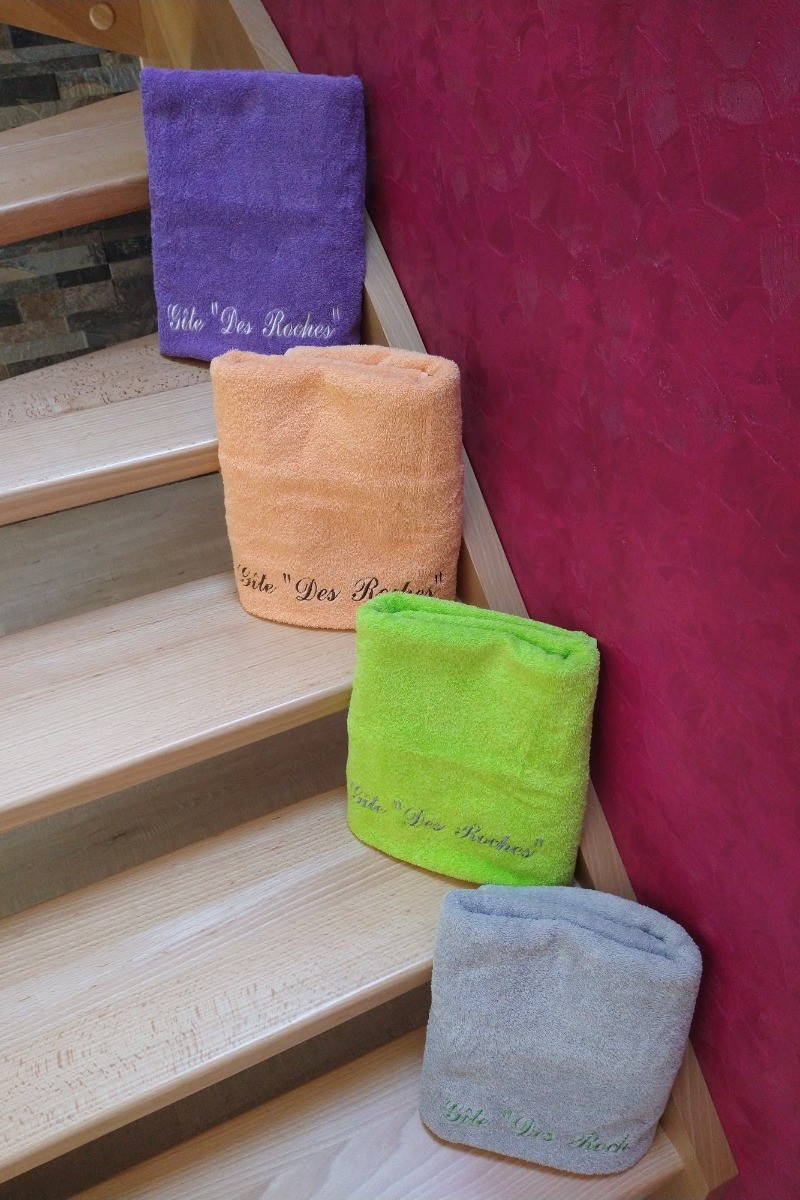 Linge de toilette inclus - Gite des Roches
