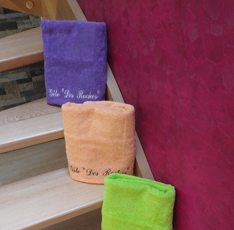 Linge de toilette inclus - Gite des Roches