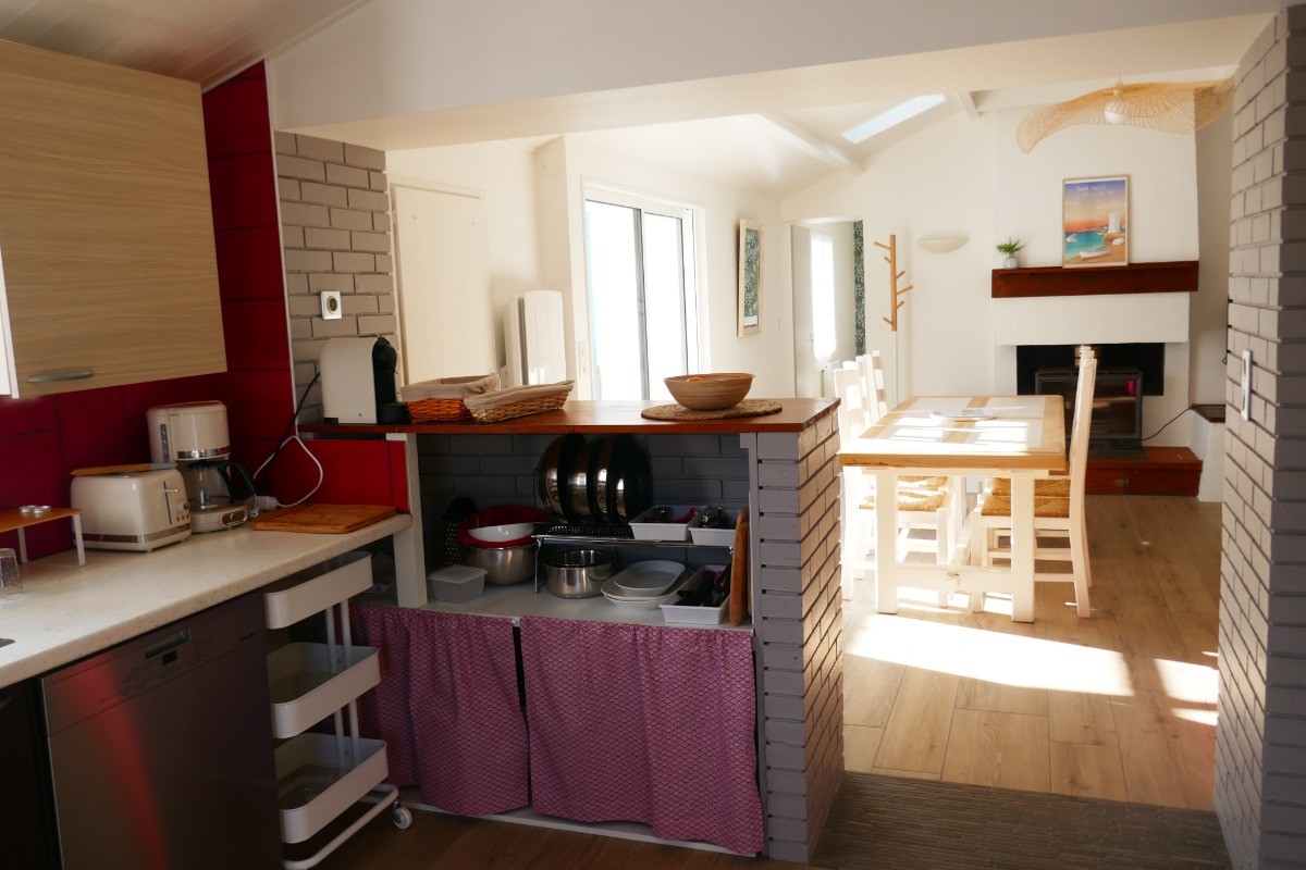 Cuisine ouverte sur séjour