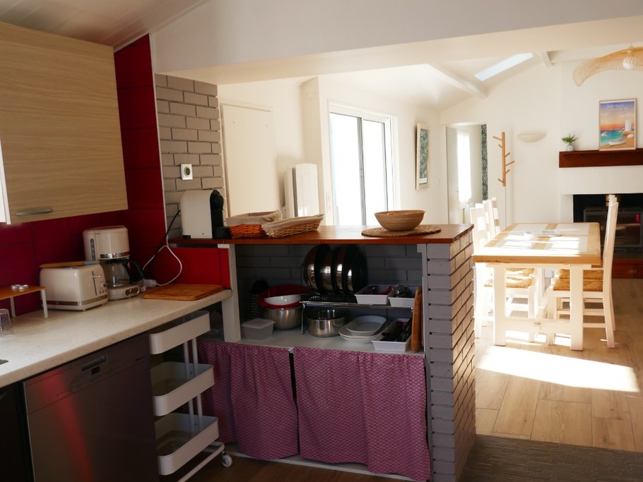 Cuisine ouverte sur séjour