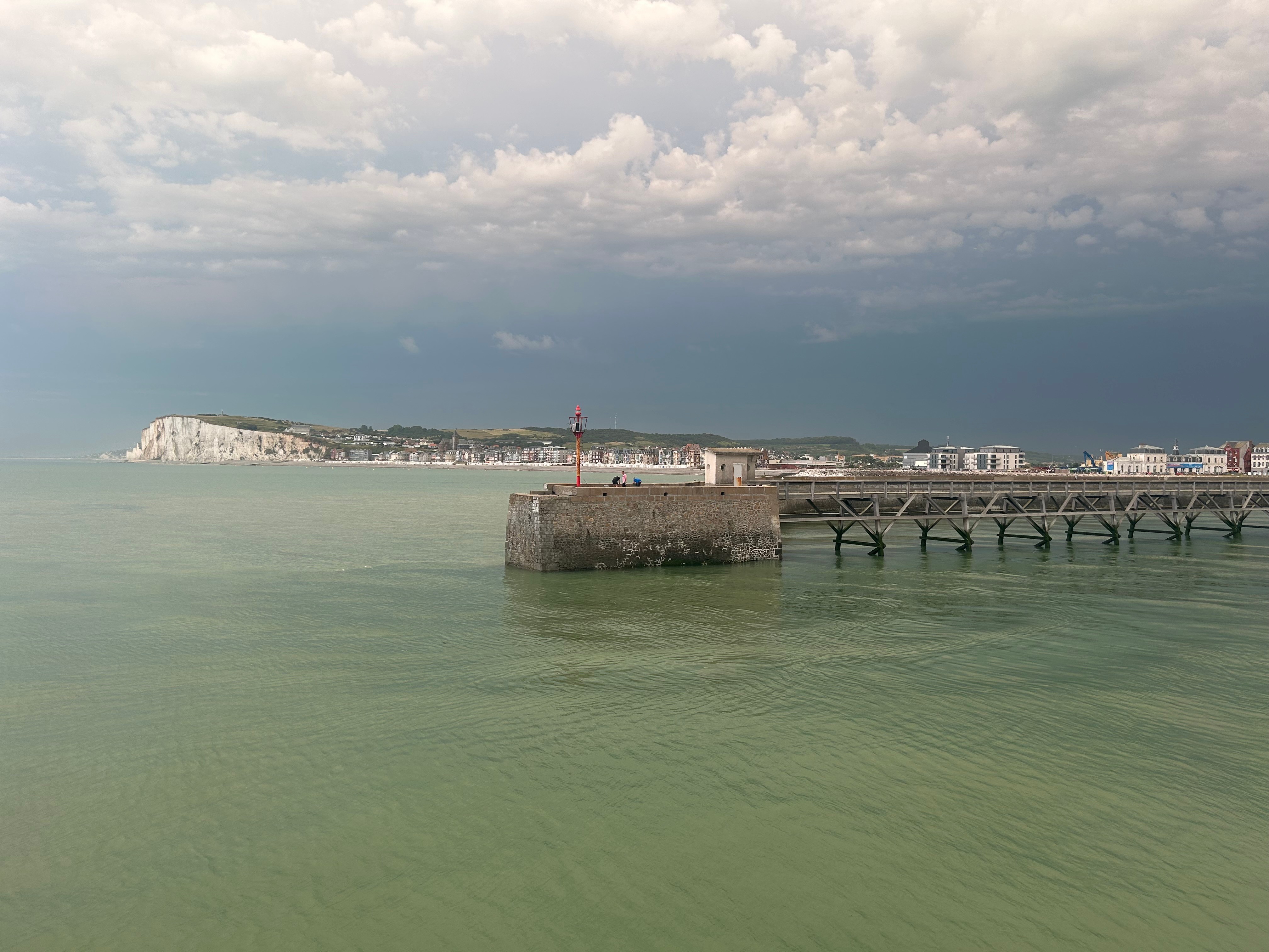 A stormy evening at the port of Le Tréport 