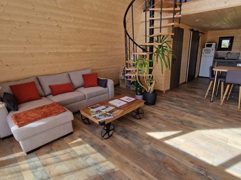 Chalet Renard - Espace salon / séjour et cuisine