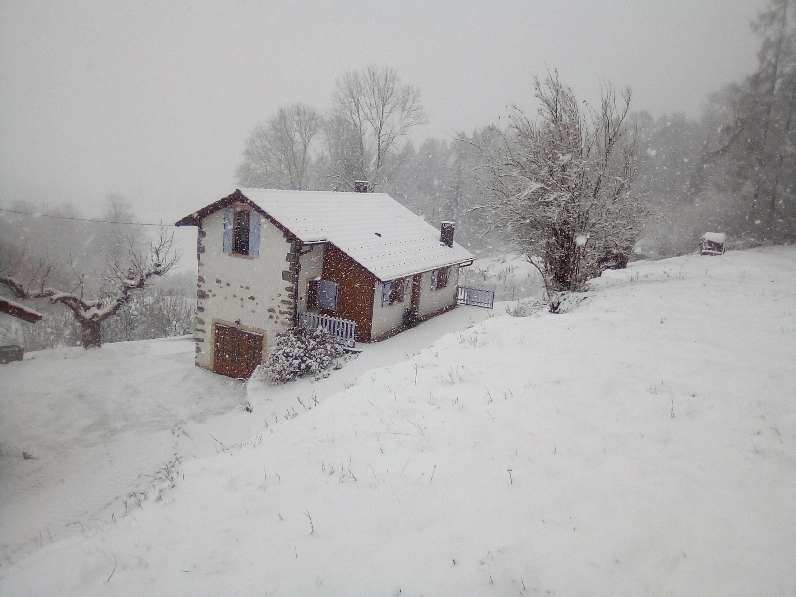 Gîte les azalées  sous la neige
