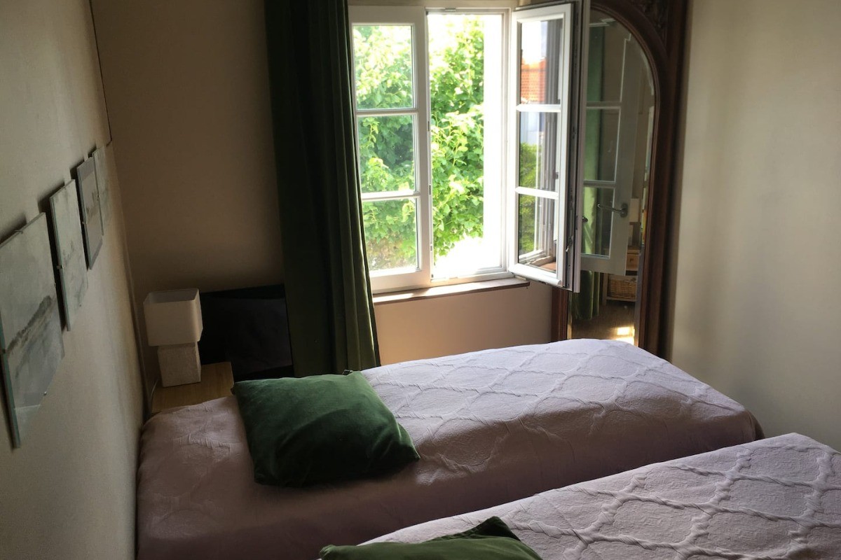 2ème chambre à l'étage avec deux lits simples ou couplés - La maison 6 couchages et +