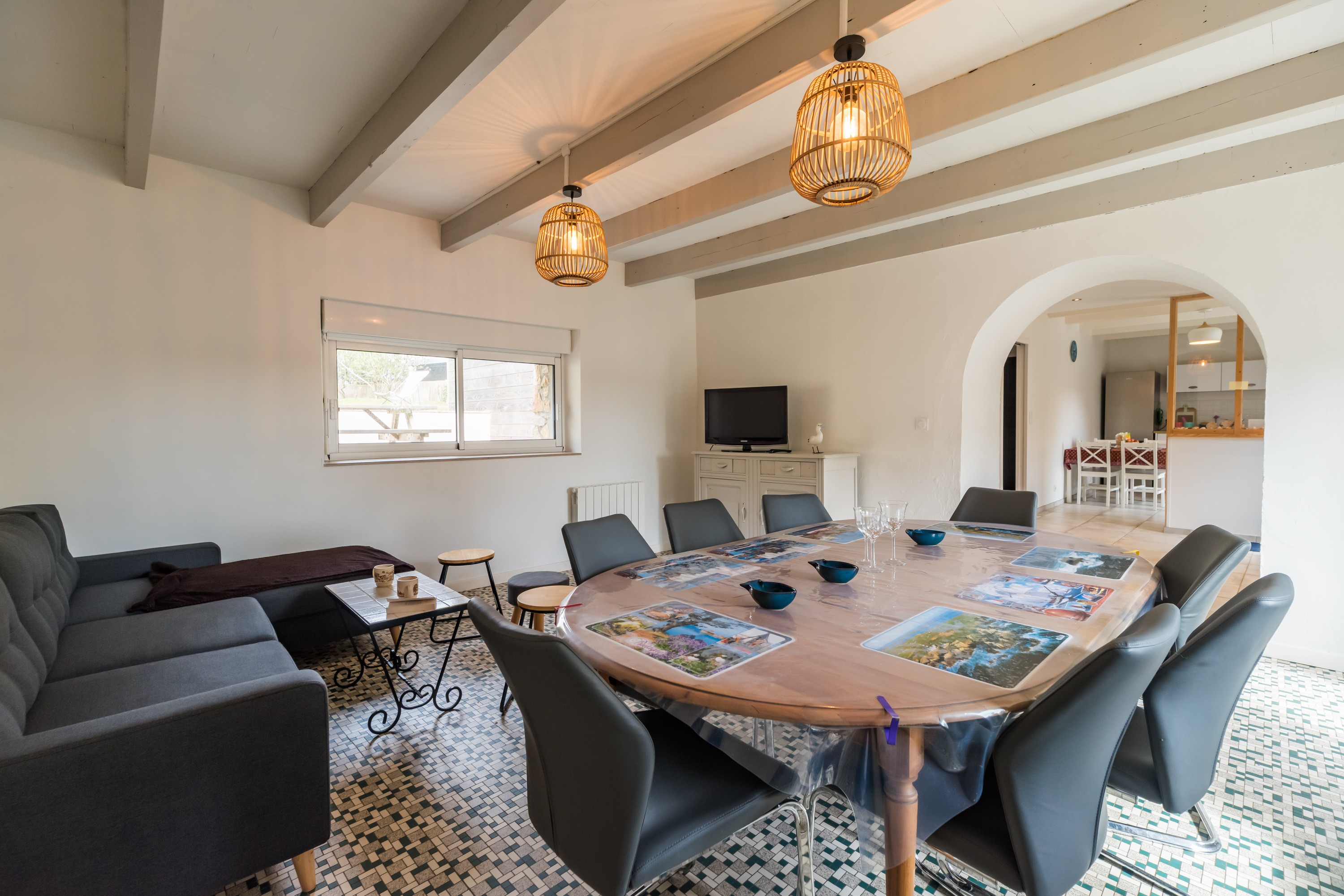Location Paimpol Clévacances Derrien, dining room lounge