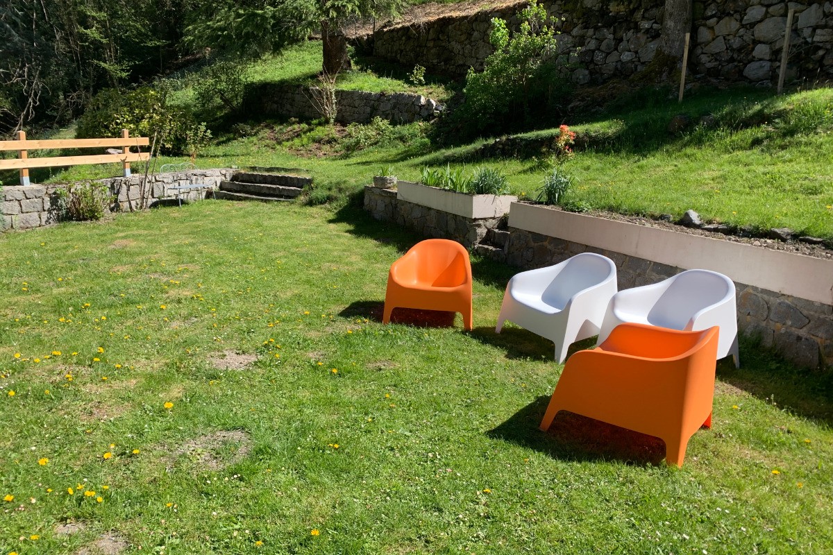 Le jardin privatif de Pauze au printemps