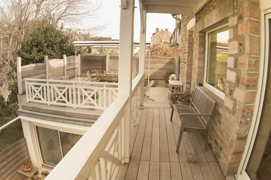 Terrasse des mouettes, location, appartement, Pléneuf Val André, Mme Bidan Claudine, terrasse