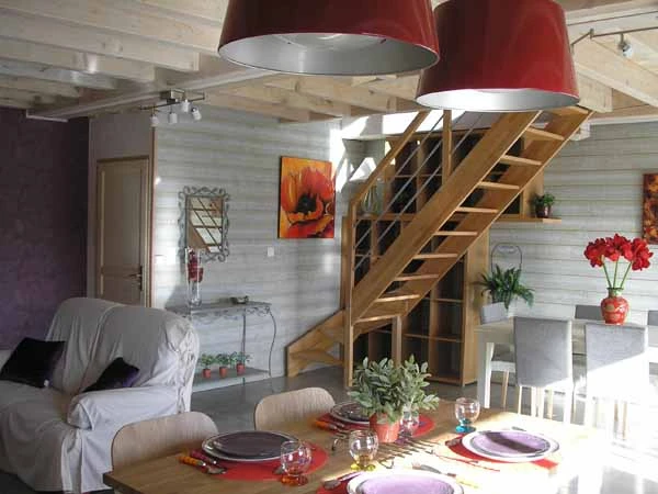 Aloreedubois, gîte 6 pers., Saint Ours les Roches, Puy de Dôme, Pièce de vie