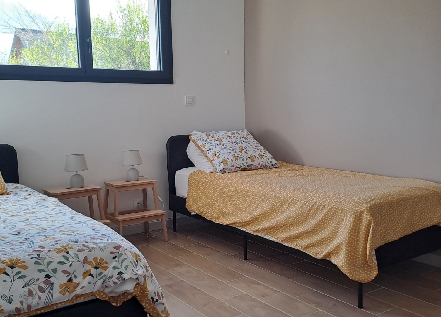 Deuxième chambre 11m2 avec 2 lits,