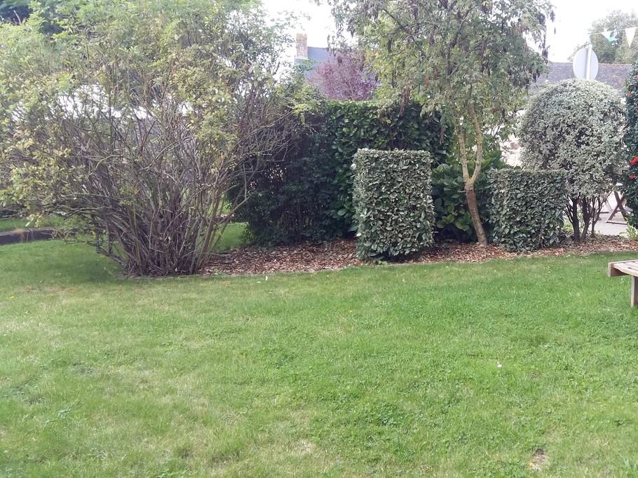 Private garden with sun loungers Calluna gîte