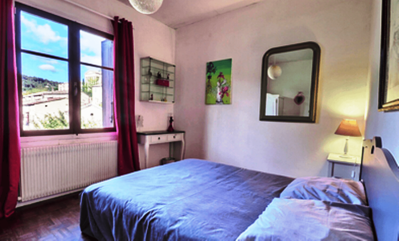 Chambre A bucolique avec vue sur la chateau de Largentière