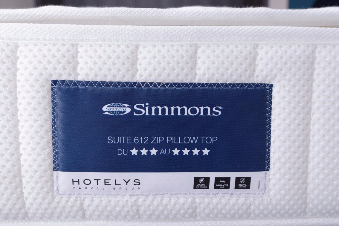 literie Simmons 22 cm très haute qualité hôtelière