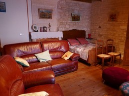 Salon avec couchage en 140