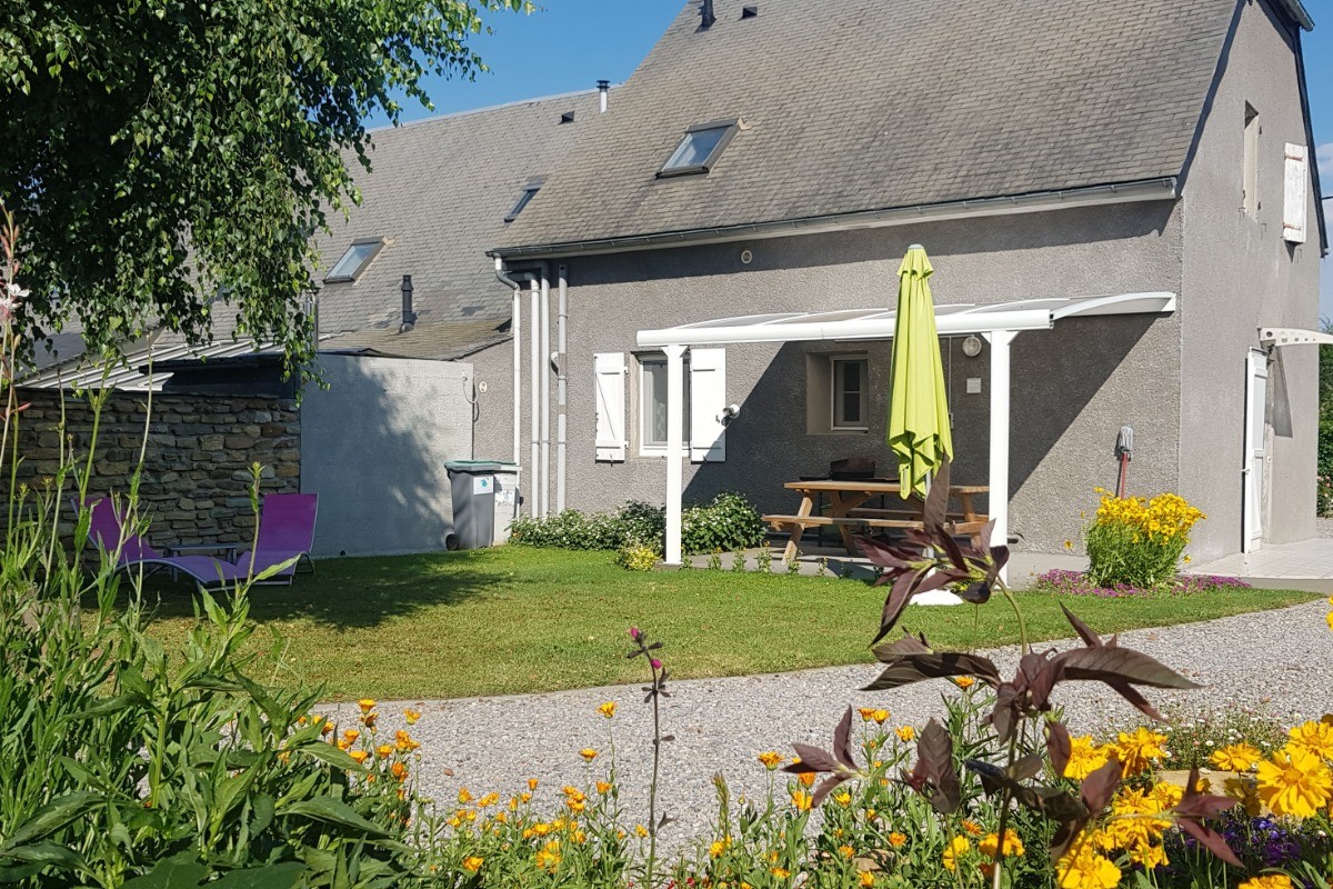 Terrasse privative côté jardin