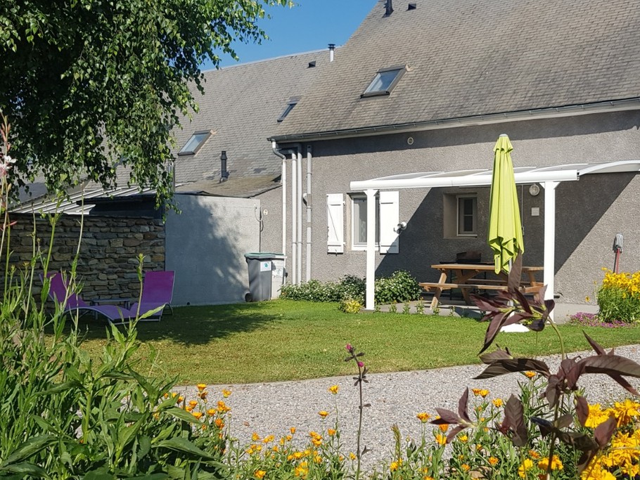 Terrasse privative côté jardin