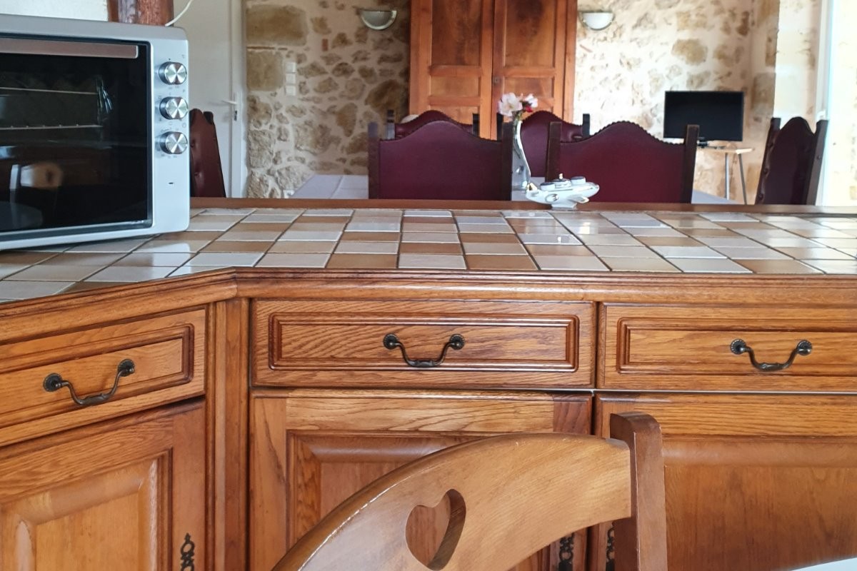 Cuisine semi ouverte sur pièce à vivre