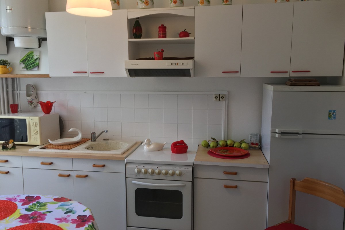 Avec le balcon, les aérations sont pratiques si vous faites bruler le rôti de veau