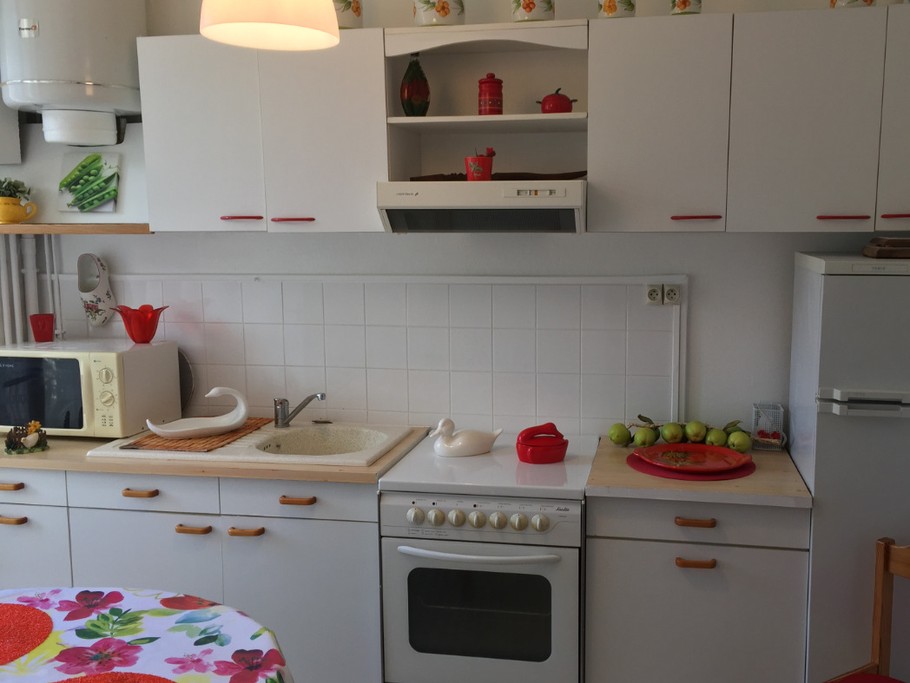 Avec le balcon, les aérations sont pratiques si vous faites bruler le rôti de veau