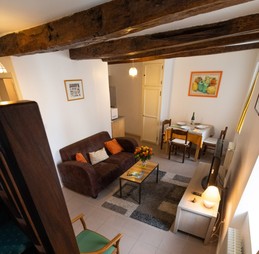 Location "Île St Riom" de la maison de Marilou au centre ville de Paimpol et à quelques pas du port (Côtes d'Armor, Bretagne) - vue salon