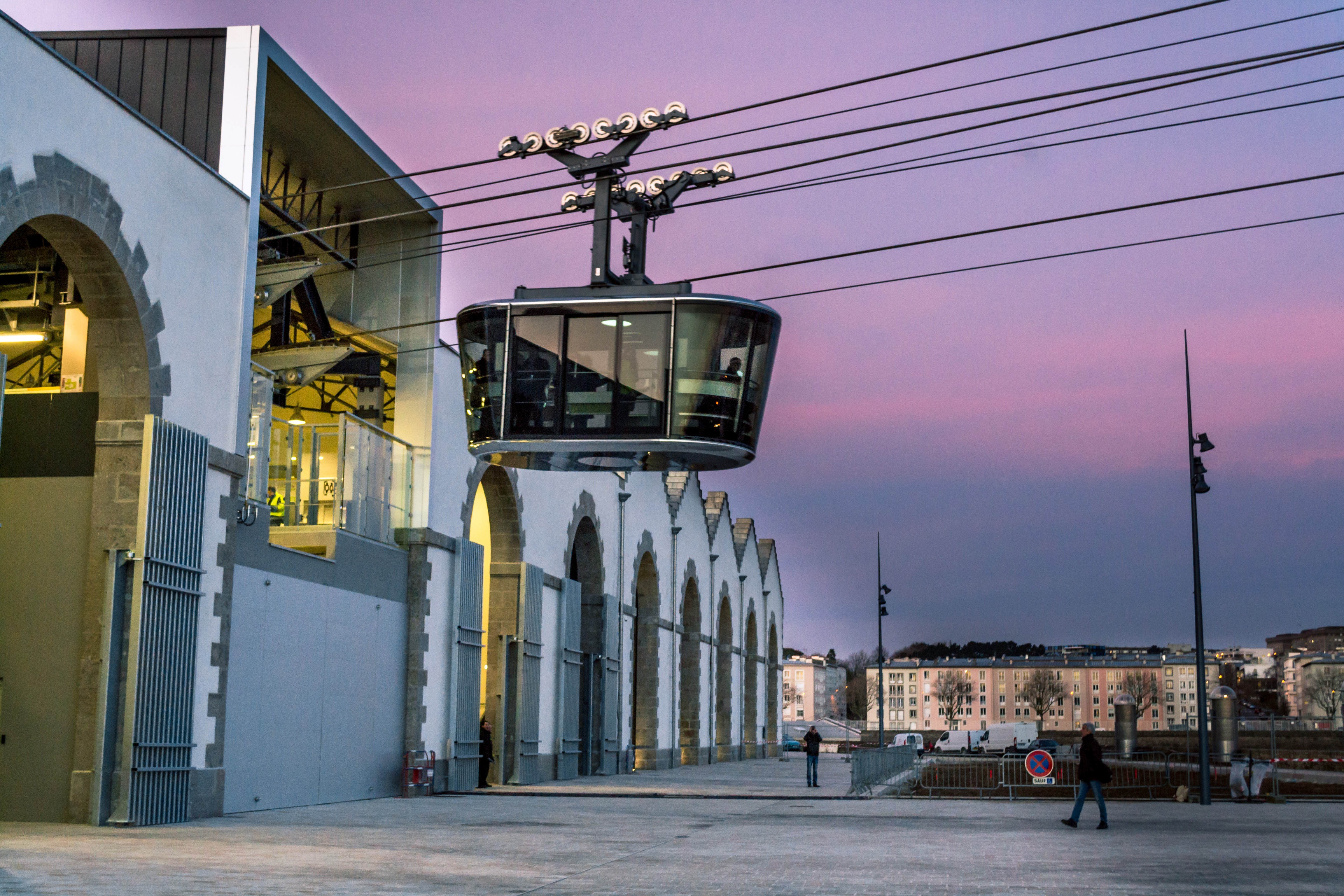 the cable car linking Brest city centre to the Atelier des Capucins