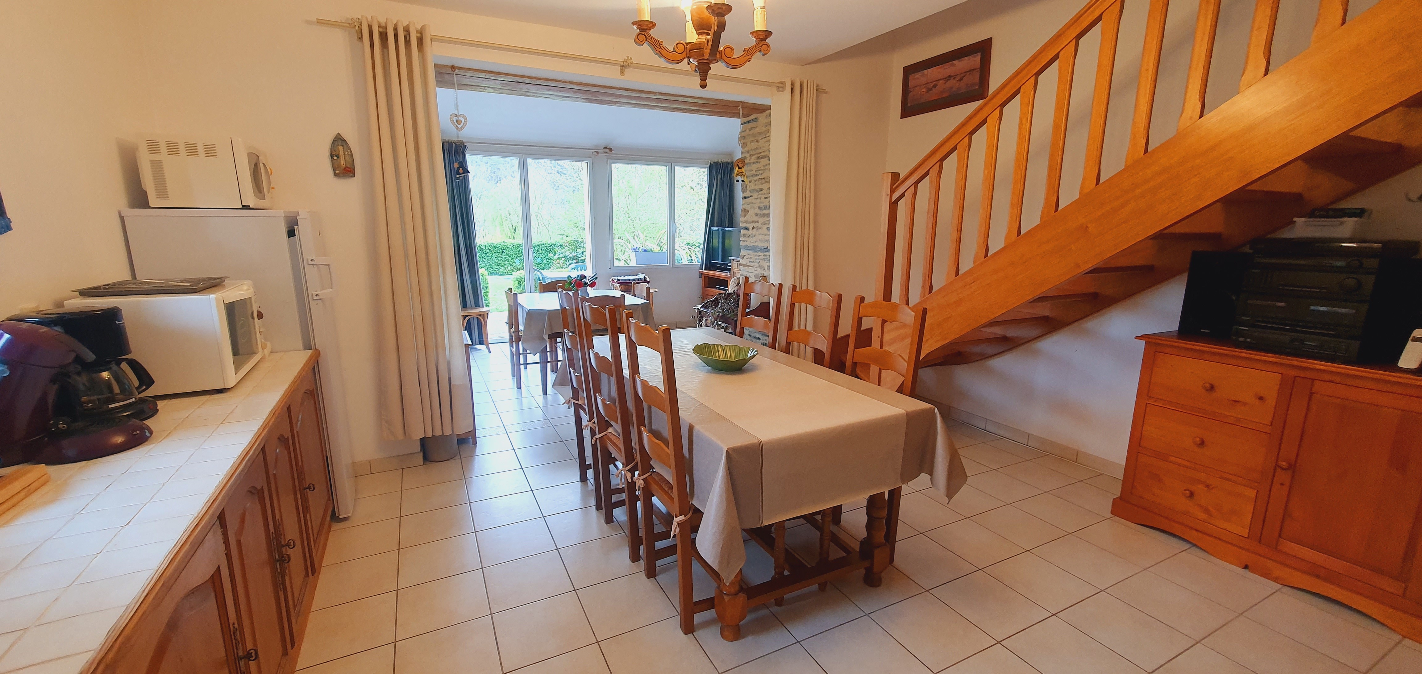 Salle à manger gîte le Refuge des pêcheurs