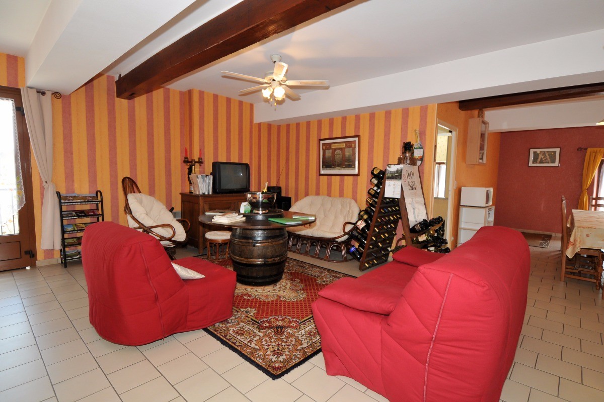 Salon d'accueil des chambres d'hôtes
