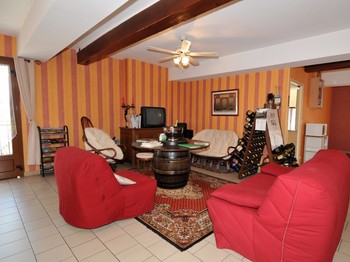 Salon d'accueil des chambres d'hôtes