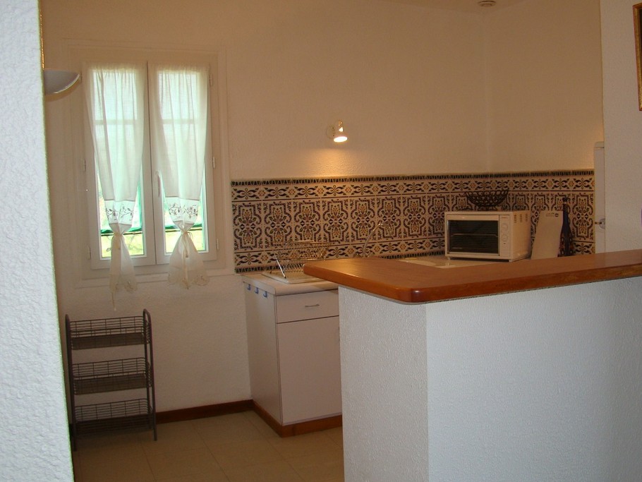 cuisine à l'américaine attenant à salle de séjour