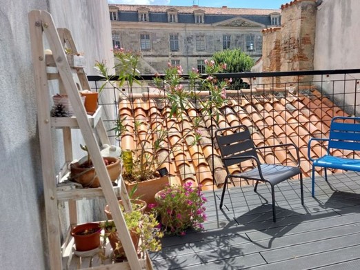 Terrasse pour le Duplex près de la place du Verdun à La Rochelle