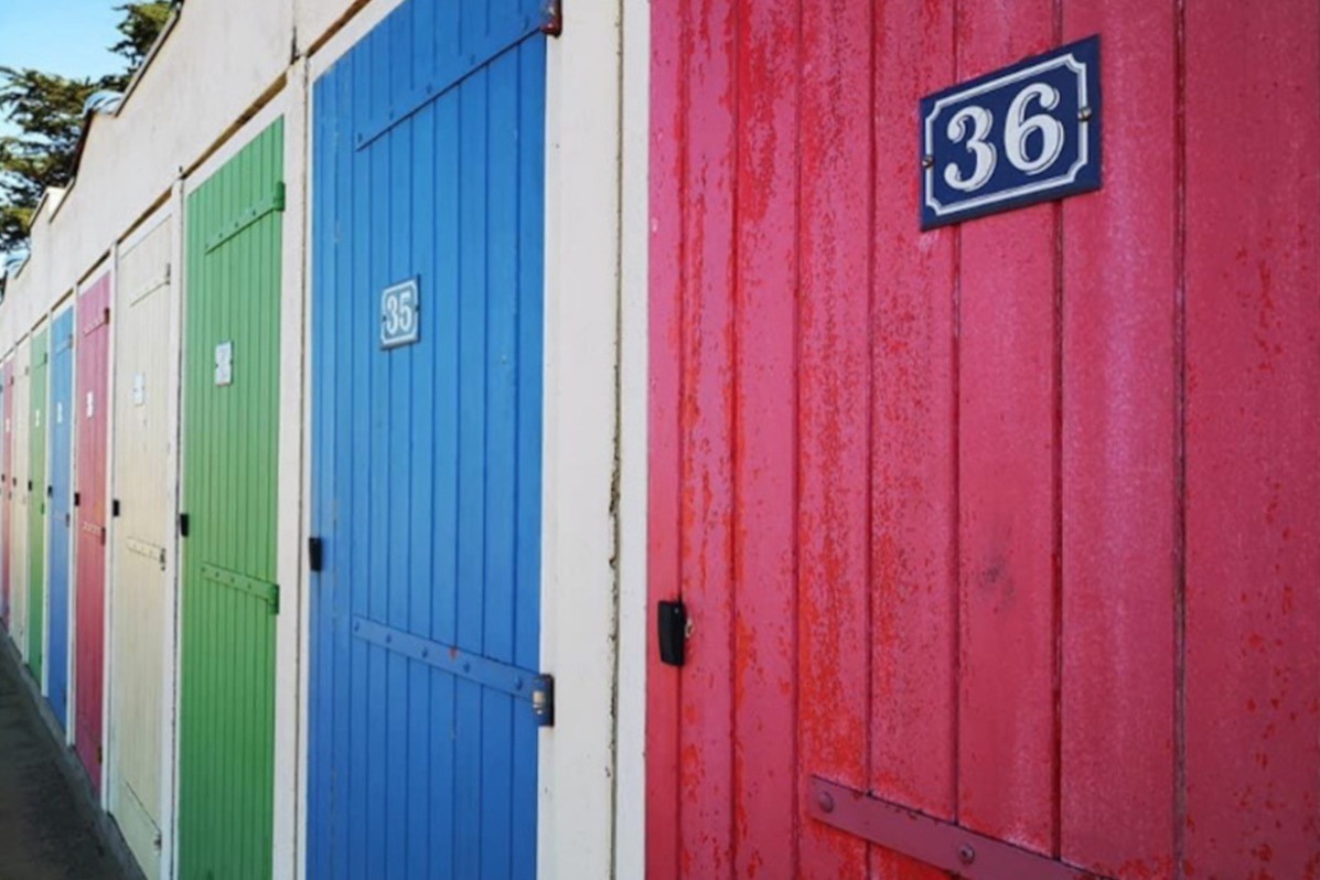 Les cabines de plage de Tharon