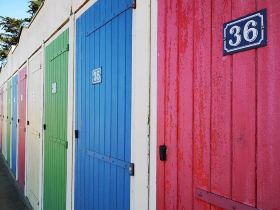 Les cabines de plage de Tharon