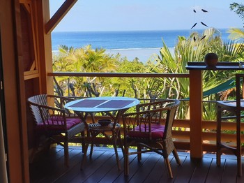 Bungalow Bois avec jacuzzi privatif - Poz Lagon chambre d'hôtes la Saline les bains