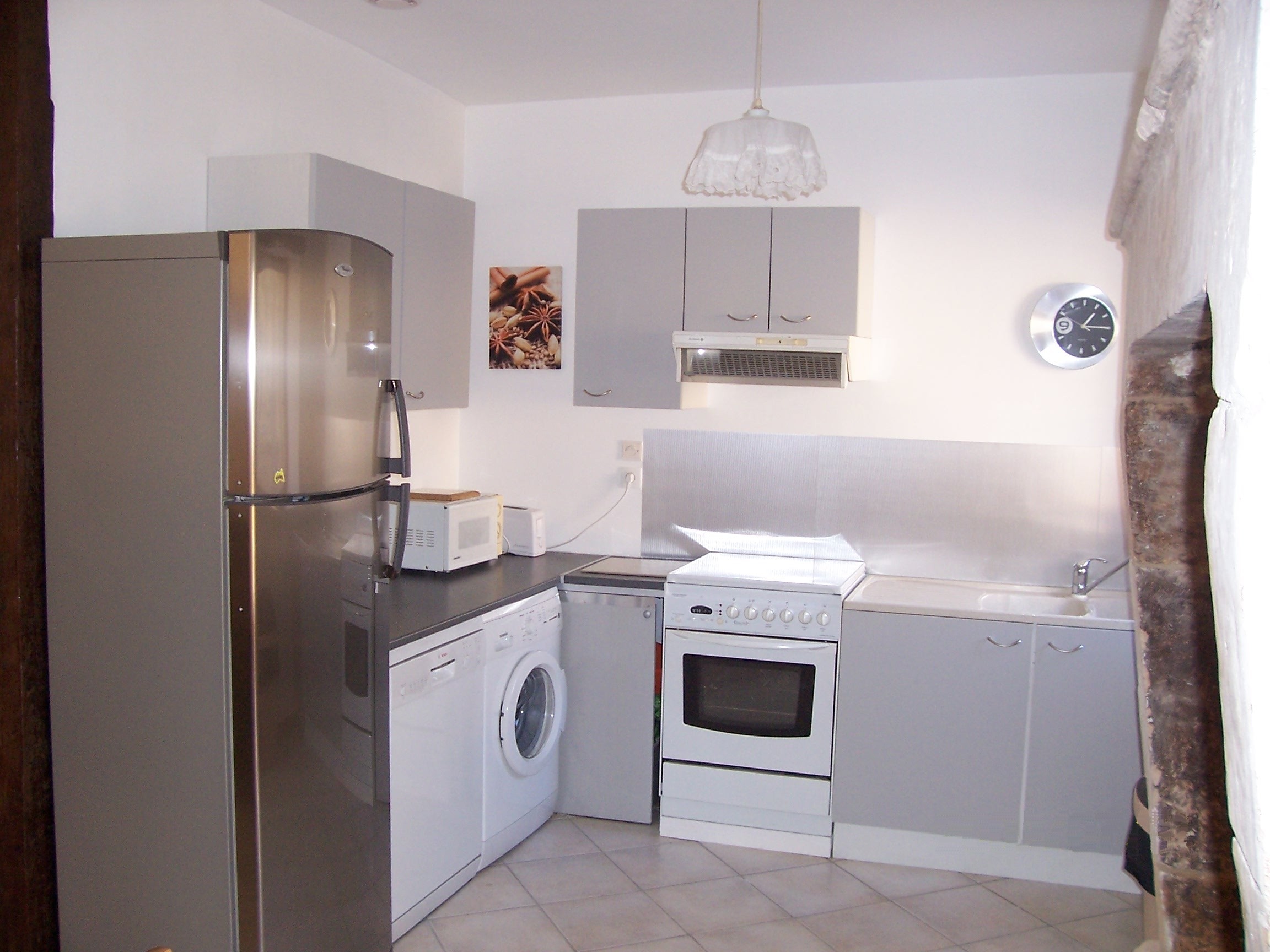 Espace pour la préparation des repas.