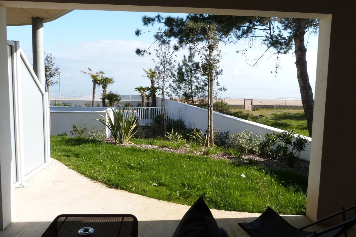 Vue de la terrasse de l'appartement