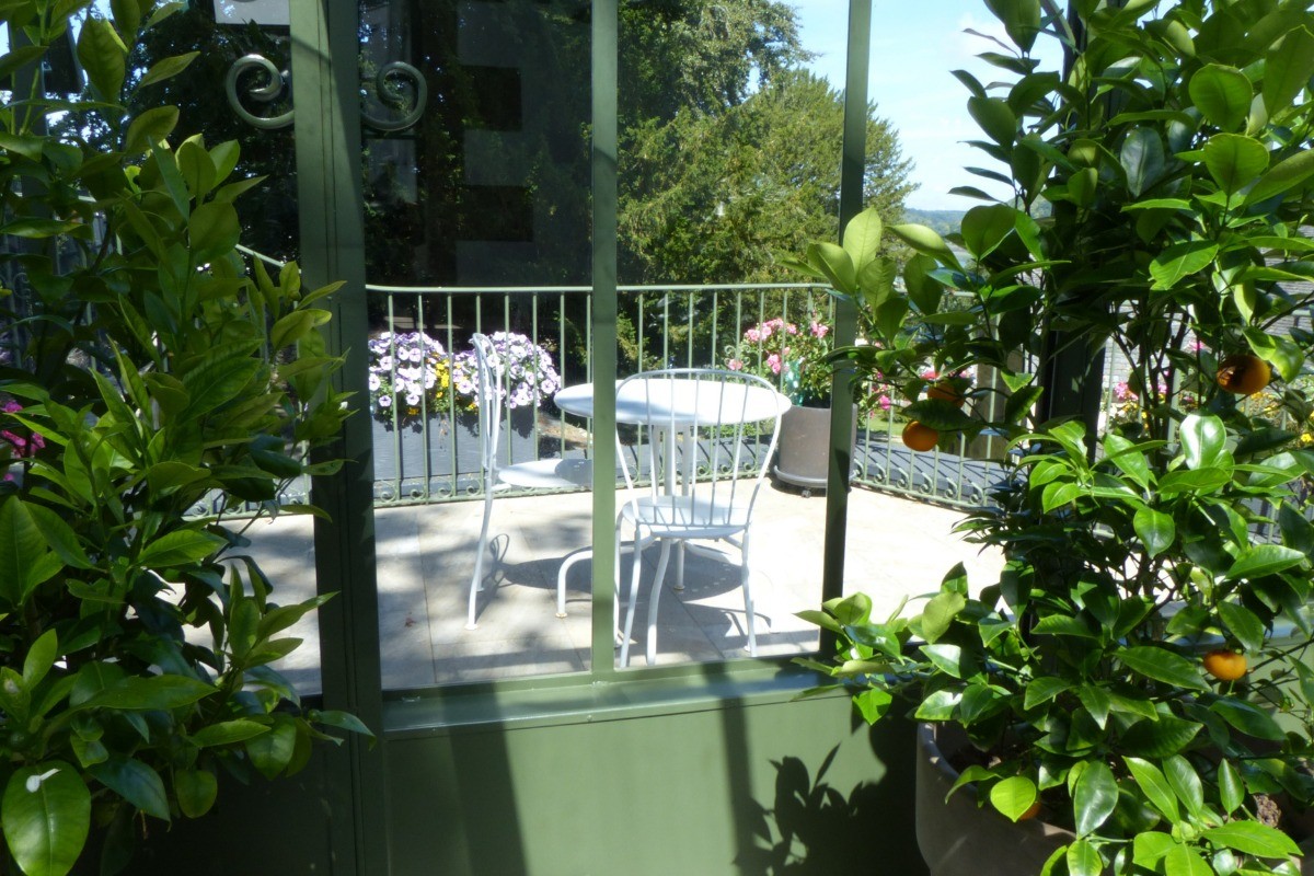 Verrière donnant sur la terrasse