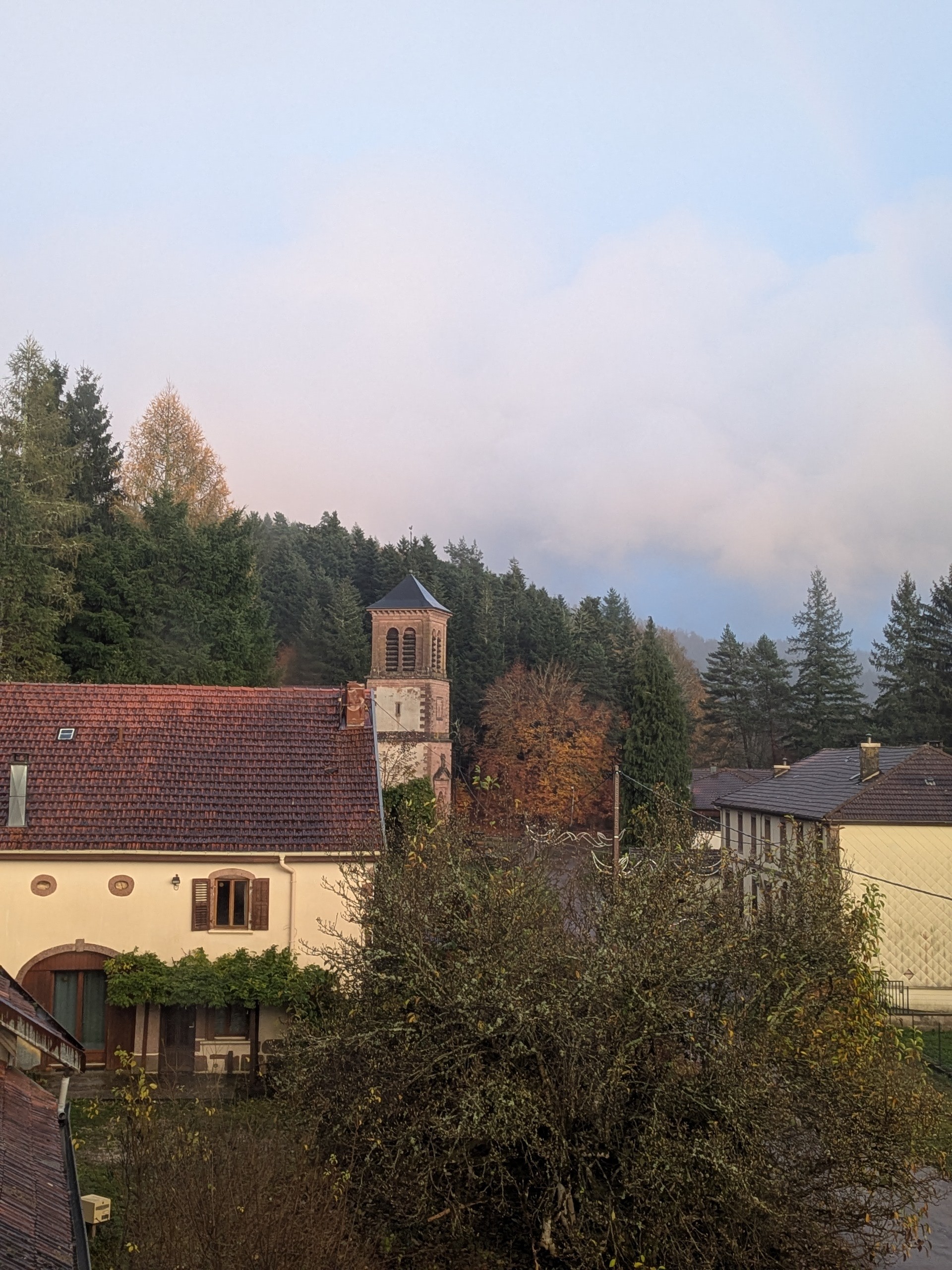 View of the church of Saint Jean Baptiste des Rouges-Eaux