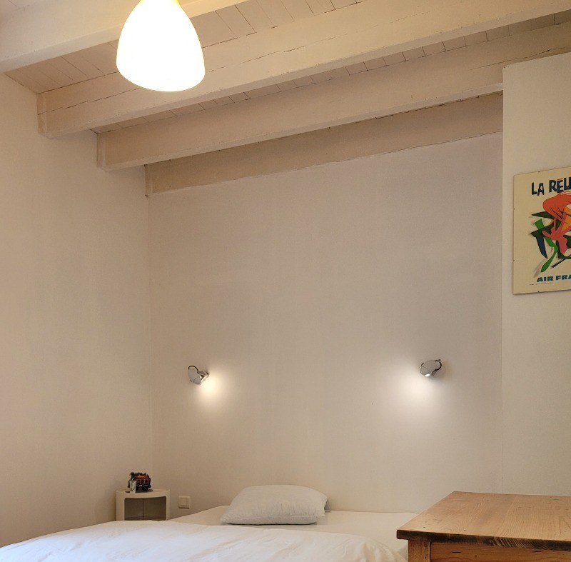 GIRAUD, location, Clévacances, Plouézec, chambre lit 140 avec bureau