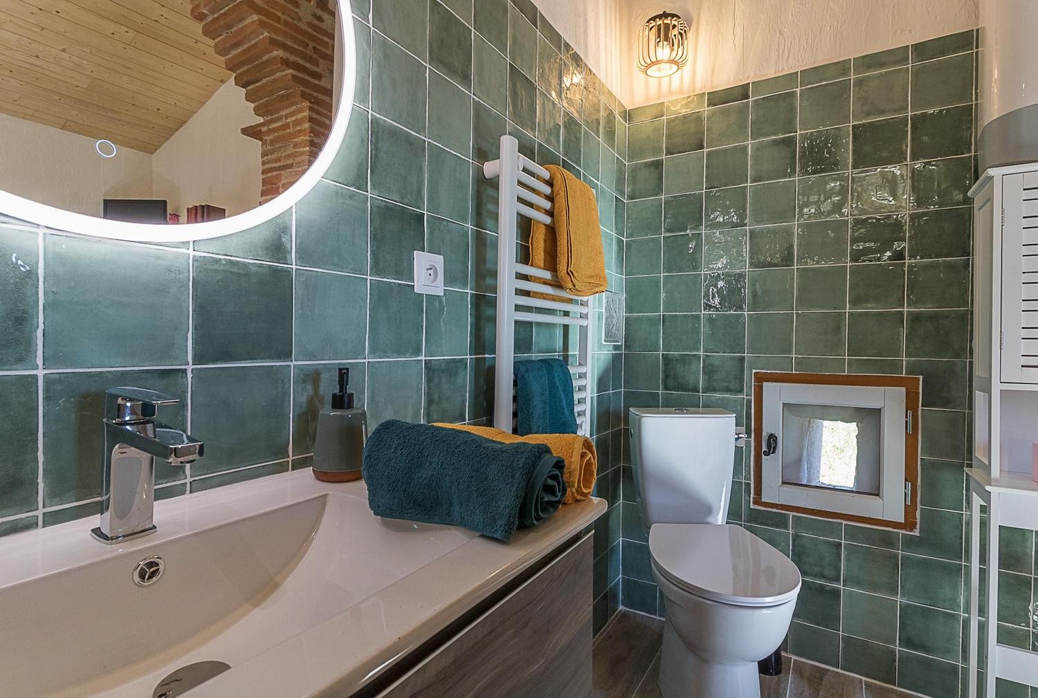 Shower room and toilet