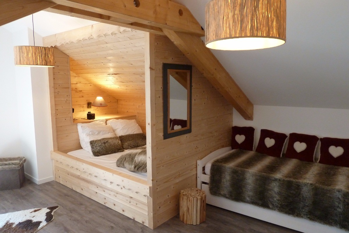 Chambre cabane - Chalet les Biches Emma - Gérardmer Vosges