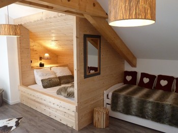 Chambre cabane - Chalet les Biches Emma - Gérardmer Vosges