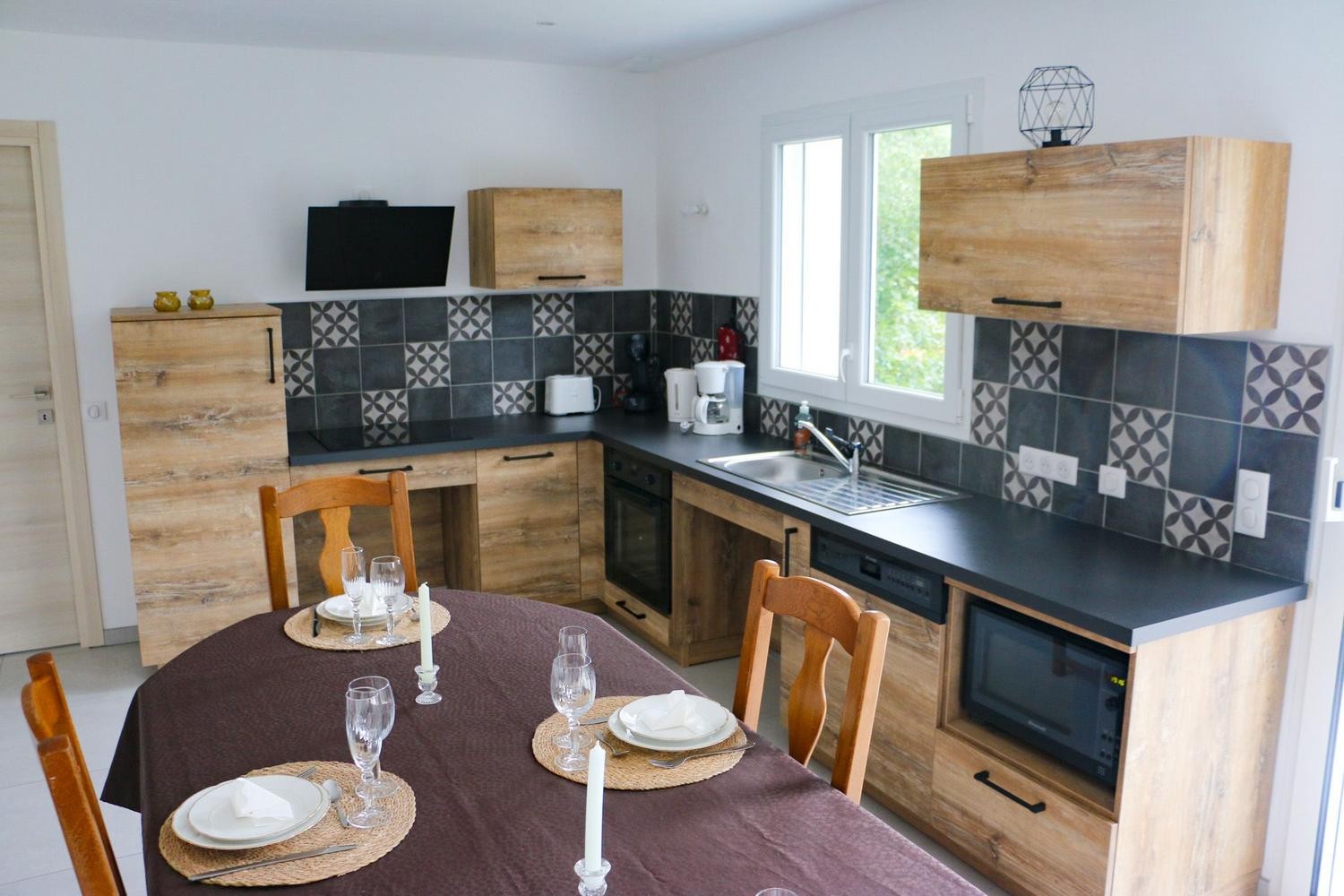 Cuisine - Gîte Chêne à Anould, plain-pied moderne près des lacs et randonnées