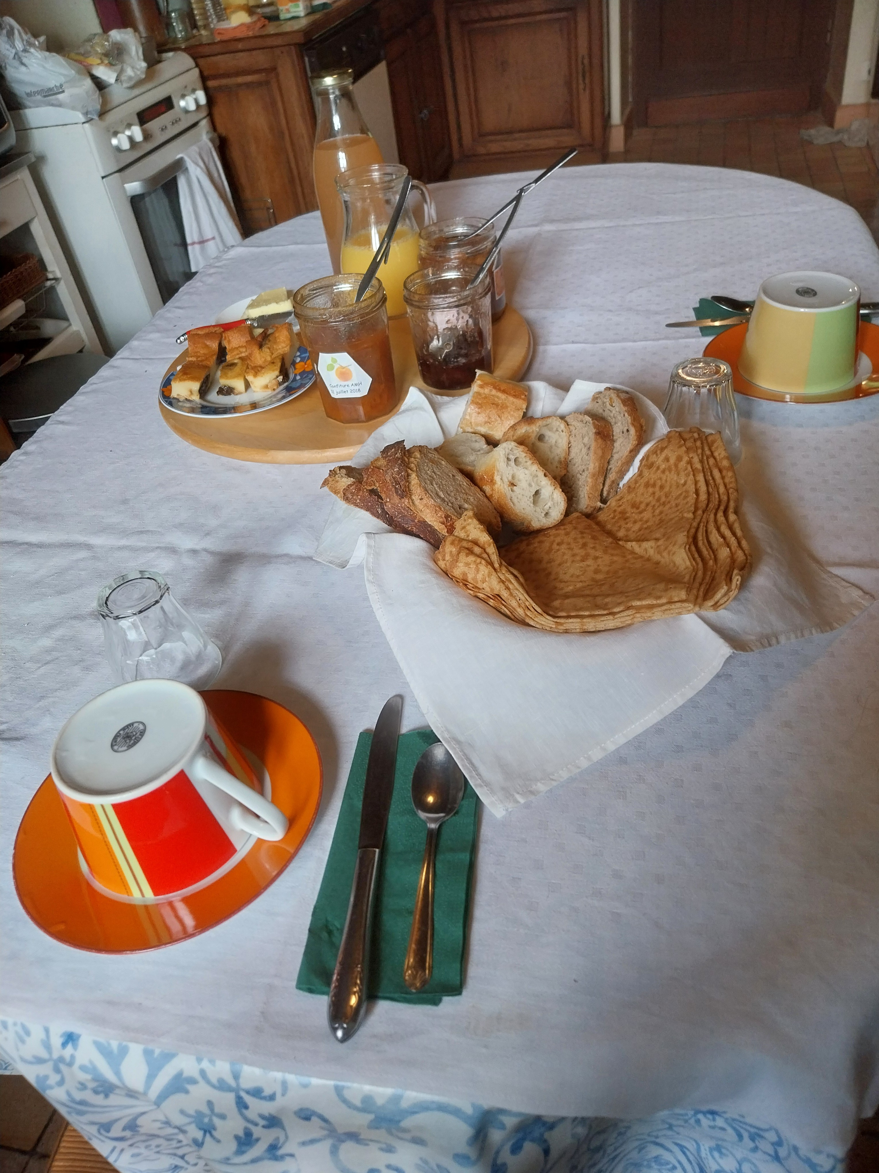 Table petit déjeuner