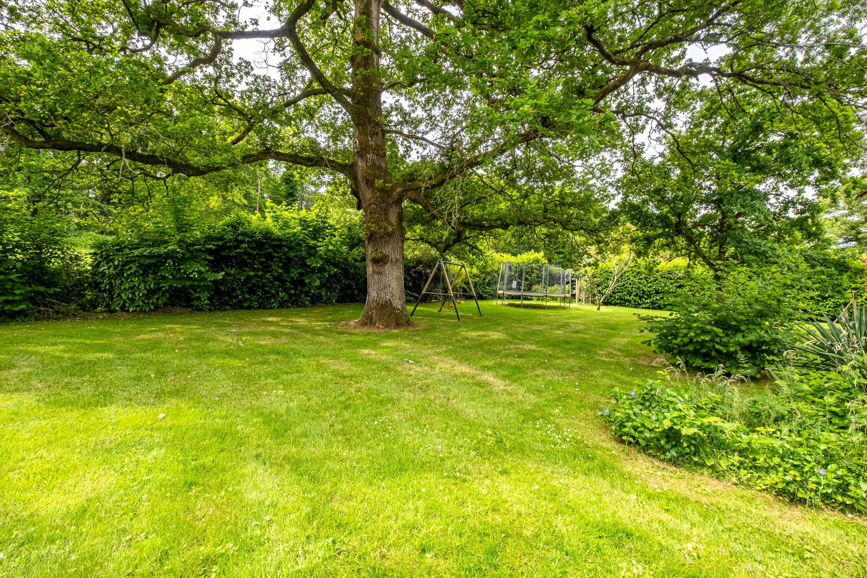 A 1.5-hectare park with a host of leisure facilities and a relaxation area (heated swimming pool in season, trampoline, table tennis, etc.).